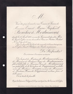 PARIS BOUCHER De MORLAINCOURT Ernest 66 Ans 1893 Famille De LAPPARENT MANGIN - Décès