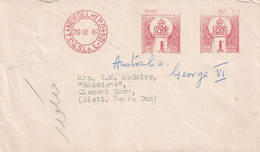 INDIA 1949 GEORGE VI METERED MAIL COVER. - Covers & Documents