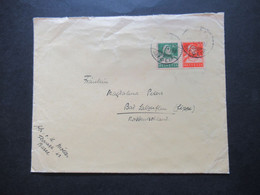 Schweiz 1925 Tell Mit Armbrust Zusammendruck Waagerecht Michel Nr.164 Und Nr.166 Auslandsbrief Basel - Bad Salzuflen - Se-Tenant