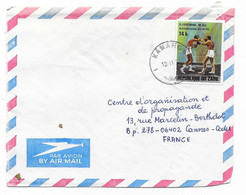 KANANGAI - ZAIRE - Par Avion (thème Boxe G. FOREMAN. M.ALI- Kinshasa 25.9.74) - Used Stamps