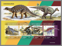 MOZAMBIQUE 2022 MNH Dinosaurs Dinosaurier Dinosaures M/S - OFFICIAL ISSUE - DHQ2234 - Prehistorisch