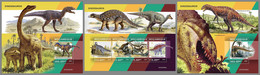 MOZAMBIQUE 2022 MNH Dinosaurs Dinosaurier Dinosaures M/S+2S/S - OFFICIAL ISSUE - DHQ2234 - Prehistorisch