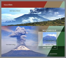 MOZAMBIQUE 2022 MNH Volcanoes Vulkane Volcans S/S II - IMPERFORATED - DHQ2234 - Volcans