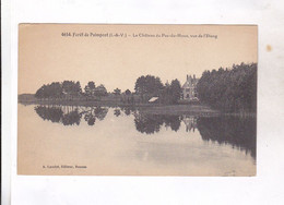 CPA DPT 35 FORET DE PAIMPONT, LE CHATEAU  DU PAS DE HOUX, VUE DE L ETANG - Paimpont