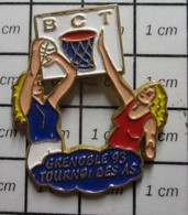 512F Pin's Pins / Beau Et Rare / THEME : SPORTS / BASKETBALL FEMININ TOURNOI DES AS GRENOBLE 93 - Basketball