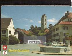 09-2022 - WIM30 - SUISSE - Canton BALE CAMPAGNE - GELTERKINDEN - CPSM GF Couleur - Fontaine - Place - Gelterkinden