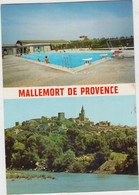 MALLEMORT DE PROVENCE VUE GENERALE LA PISCINE 1985 CPSM GM TBE - Mallemort