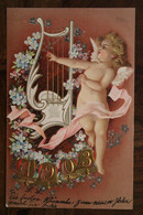 CPA Ak 1903 Enfant Ange Art Nouveau Art Nouveau Blümen Barr Alsace Heiligenstein Freuden Kinder Engel Ange Cover - Autres & Non Classés