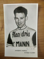 Cyclisme - Cycliste- Carte Publicitaire Dr  MANN : Marcel JANSSENS - Ciclismo