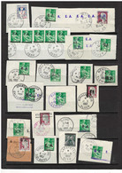 Algerie - SURCHARGES EA - Lot De Détachés Et De Fragments Avec Oblitérations - DEPART 1 EURO - Collections, Lots & Series