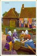 NETHERLANDS - VOLENDAM - WOMEN IN TRADITIONAL COSTUME - SERIES 291 - MAILED TO ITALY 1939  (11368) - Edam