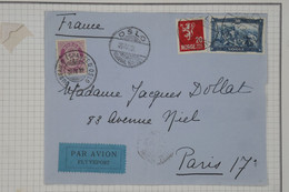 BC12 NORGE  BELLE LETTRE  DEVANT 1932 OSLO  A  PARIS  FRANCE  ++AFFRANCH.  PLAISANT - Briefe U. Dokumente