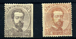 España Nº 123*, 125*. Año 1872 - Unused Stamps