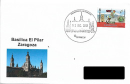 SPAIN. POSTMARK EL PILAR BASILICA. ZARAGOZA. 2019 - Máquinas Franqueo (EMA)