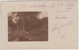 ENVIRONS DE PONT L'ABBE D'ARNOULT LA VALLEE PHOTO CARTE PRECURSEUR 1901 TBE - Pont-l'Abbé-d'Arnoult