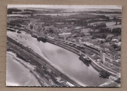 CPSM 80 - SAINT-VALERY SUR SOMME Vue Aérienne Le Quai Perrée Et Le Début Du Quai Blavet TB PLAN 1955 - Saint Valery Sur Somme