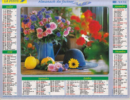 Almanach Du Facteur, Calendrier De La Poste, 2004: MOSELLE, Fleurs En Pots, Chapeau... - Grand Format : 2001-...