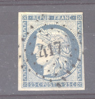 CLX  3272  -  France  :  Yv  4  (o)  Obl.  PC  417  Bletterans (38) - 1849-1850 Ceres