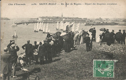 CPA - Saint-Malo - Un Jour De Régate - Départ Des Bisquines Cancalaises - Saint Malo