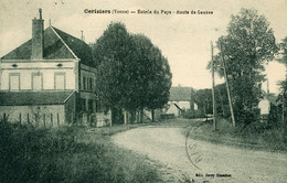 S10475 Cpa 89 Cerisiers - Entrée Du Pays - Route De Genève - Cerisiers