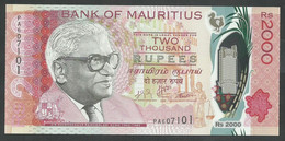 MAURITIUS. 2000 RUPEES. 2018. POLYMER. UNC / NEUF. - Mauritius
