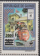 Guinée Guinea 2009 Mi. 6762 Surchargé Overprint Winter Olympic Games Lillehammer 1994 Vancouver 2010 Jeux Olympiques Ski - Hiver 1994: Lillehammer