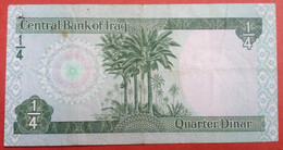 Iraq - Billet De 1/4 De Dinar - Iraq