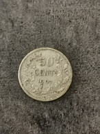 50 CENTIMES 1907 BELGIQUE LEGENDE FLAMANDE / BELGIUM / SILVER - 50 Centimes