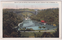 View Of Lake And Bridge Panther Hollow - Schenley Park - Pittsburgh - Pittsburgh