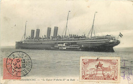50 ♥ CHERBOURG ♥ Le Kaiser Wilhem II En Rade . Vignette Exposition 1905 , * 468 19 - Cherbourg
