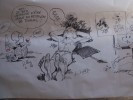 Attanasio, Chéret A., Pesch J.-L. TRÈS RARE TAC Au TAC. 5e Festival BD De TOULON 1980. Pièce De Collection Unique !! - Dibujos Originales