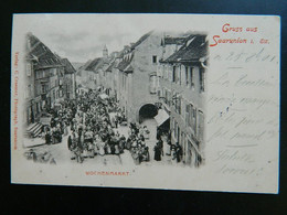 GRUSS AUS SAARUNION I. EIS.                  WOCHENMARKT                 SARRE UNION - Sarre-Union