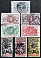 Timbre Du  Haut-Sénégal Et Niger 1906 General Louis Faidherbe -Palm Tree  Y&T N° 1_2_3_4_5_7_9_10 - Used Stamps