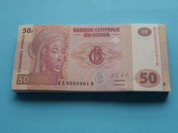 50 ( Cinquante ) Francs ( 2013 ) Banque Centrale Du CONGO ( For Grade, Please See Photo ) UNC ! - République Du Congo (Congo-Brazzaville)