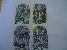 THAILAND USED CARDS  SET 4 ART PAINTING CULTURE - Peinture