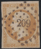 EMPIRE - N°13A - OBLITERATION - PC209 - AVIGNON - VAUCLUSE. - 1853-1860 Napoléon III.