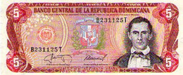 DOMINICAN REP.  ,   P 118c, 5 Pesos , 1987, UNC , 3 Consecutive Notes - Dominicana