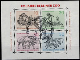 Berlin - 125 Jahre Zoo (MiNr: Bl. 2) 1969 - Gest. Used Obl. - Blokken
