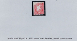 Ireland 1946 Coil 1d Perf 15 X Imperf, Watermark Inverted, Single Very Fresh Mint Unmounted Never Hinged - Ongebruikt