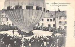 50-VALOGNES- LANCEMENT DU BALLON , 21 AOÛT 1904 PLACE DU CHÂTEAU - Valognes