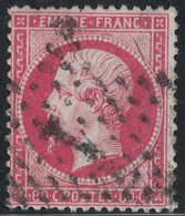 EMPIRE - N°24 - OBLITERATION - ETOILE 1 - PARIS - COTE TIMBRE 60€. - 1862 Napoleone III