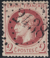 EMPIRE - N°26B - OBLITERATION - GC2438 - MONTBRISON - LOIRE - COTE TIMBRE 55€. - 1863-1870 Napoleon III With Laurels