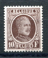 RC 23495 BELGIQUE COTE 290€ N° 210 - 10f ALBERT 1er TYPE HOUYOUX NEUF ** MNH TB - Neufs