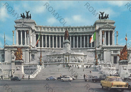 CARTOLINA  ROMA,LAZIO,MONUMENTO A VITTORIO EMANUELE II,STORIA,CULTURA,MEMORIA,RELIGIONE,IMPERO ROMANO,VIAGGIATA 1964 - Altare Della Patria