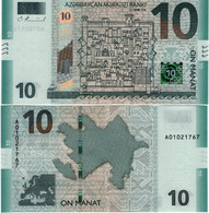 AZERBAIJAN      10 Manat       P-W33       2018 (2019)       UNC - Aserbaidschan