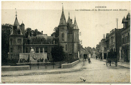 Cpa  Corbie Château Et Monument Aux Morts,  Animée - Corbie