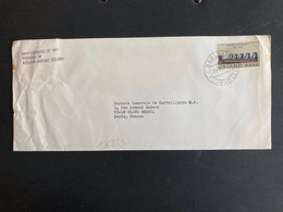 LETTRE Pour La FRANCE TP HAESTIRETTUR ISLANDS 6,50 KR OBL.21 V 1970 KEFLAVIK FLUGVOLLUR - Storia Postale