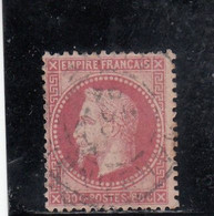 France - Année 1863/70 - N°YT 32 - Oblitération CàD - 80c Rose - 1863-1870 Napoleon III With Laurels