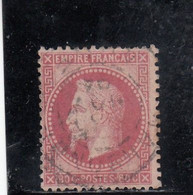 France - Année 1863/70 - N°YT 32 - Oblitération CàD - 80c Rose - 1863-1870 Napoleone III Con Gli Allori