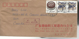 36834 ) China Cover To Canada - Briefe U. Dokumente